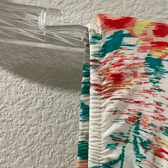 (NWT) FIGUEROA & FLOWER Short Sleeve Smocked Maxi Floral Dress, Ivory/Pink - L - Picture 8 of 16